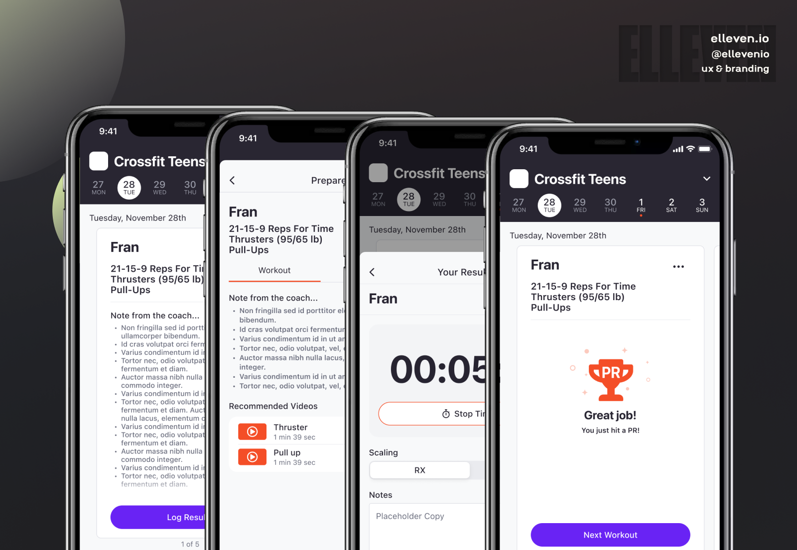workout tracking app