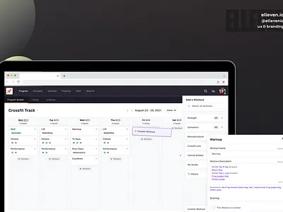 Crossfit Workout Planning Platform branding design graphic design illustration logo search ui ux vector web design