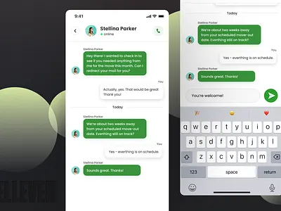 Chat Mobile App branding design graphic design illustration logo search ui ux vector web design