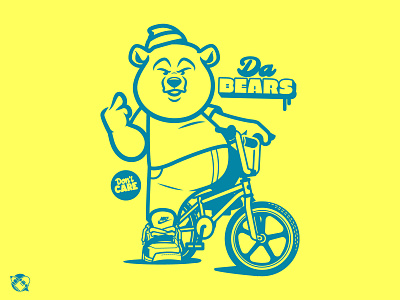 Da Bears! bear bmx character design graphics illustration t shirt design vector design