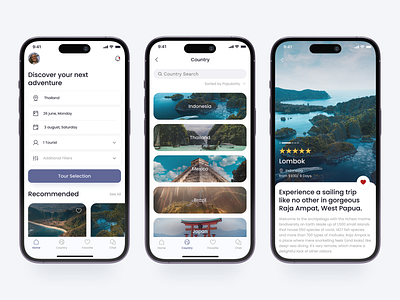 Travel App app application design ios travel ui ux