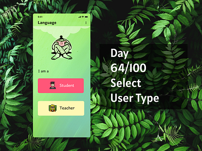 <100 day challenge> Day 64 Select User type 100daychallenge dailyui design ui ux