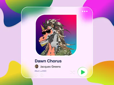 Spotify Paly music card app branding design illustration logo minimal typography ui ux vector