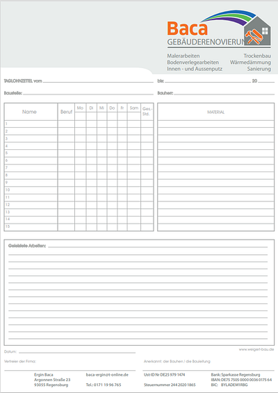 List for everyday items for a german company branding design graphic design illustration vector