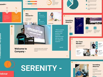 Webinar Presentation Template app branding design digital graphic design ui ux