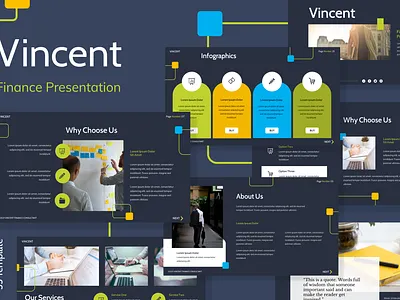 Finance Presentation Template branding business design digital finnace graphic design ui ux