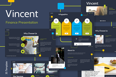 Finance Presentation Template branding business design digital finnace graphic design ui ux