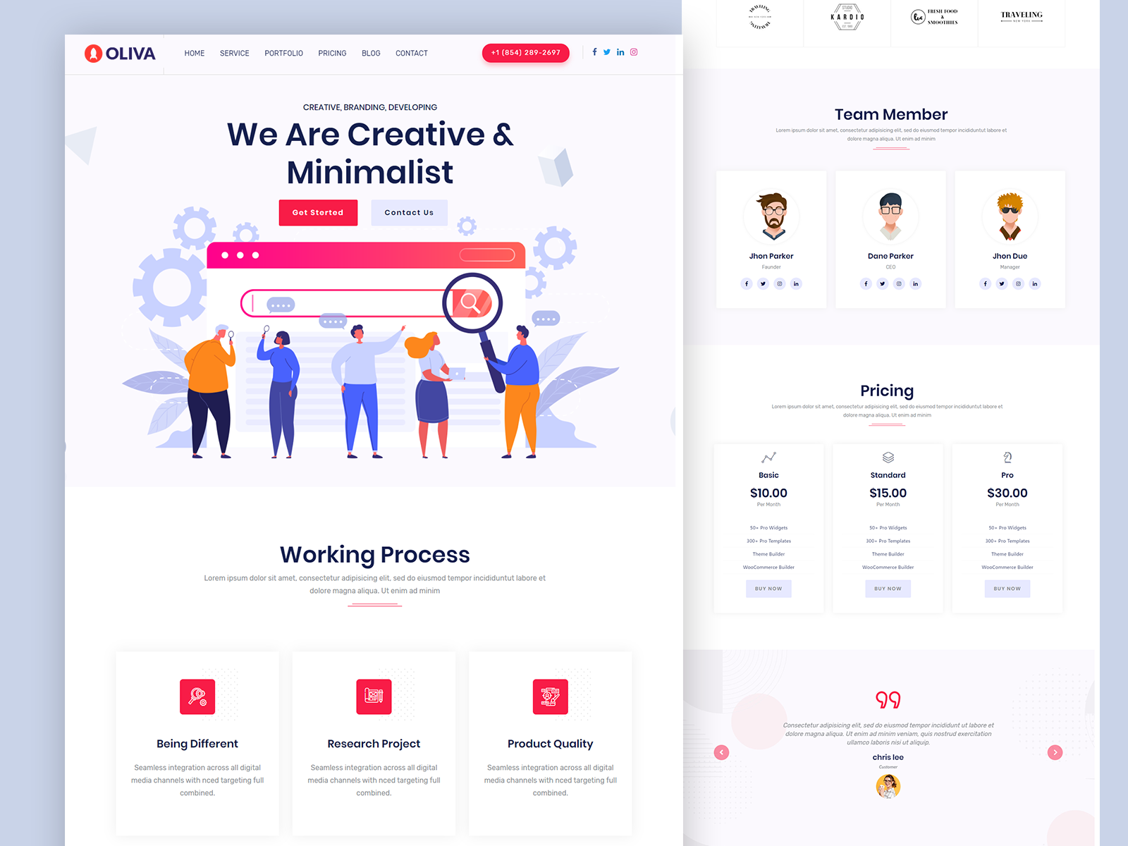 Example of Word Press Website Design