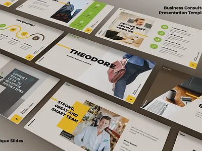 Business Presentation Template app branding design digital graphic design ui ux