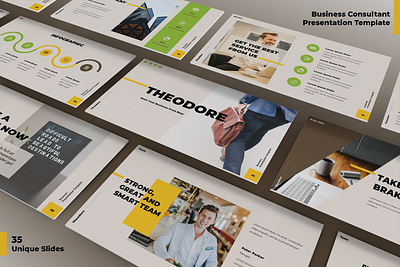 Business Presentation Template app branding design digital graphic design ui ux