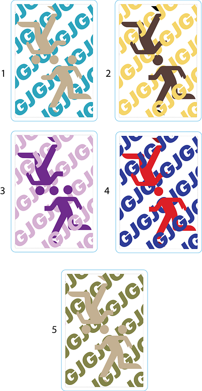 Playing Card Design / Different Color Palletes