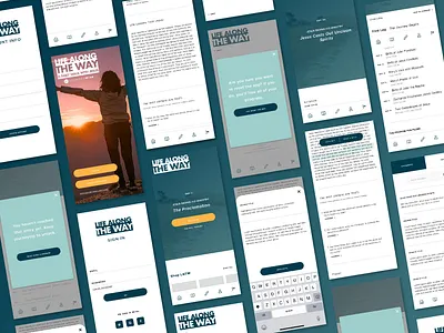 Life Along the Way app app design interface mobile mobile app ui ux web design wireframes