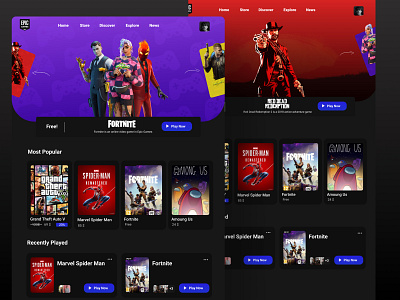 Epic Games Concept epic games fortnite game game concept game website gaming concept gaming website spiderman
