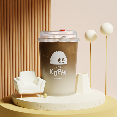 Kophi 3d design graphic design logo