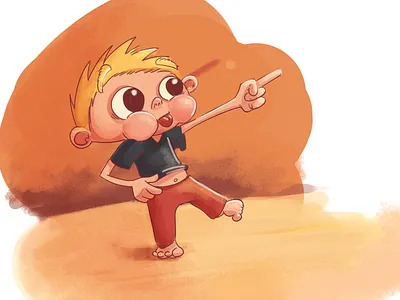 Mischievous Ted - Colour Test 2d book children illustration photoshop