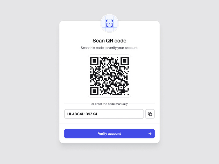 QR code modal — Untitled UI by Jordan Hughes® on Dribbble