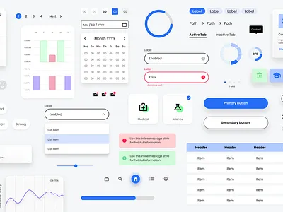 Component & Control components design language mood pastel ui