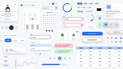 Component & Control components design language mood pastel ui