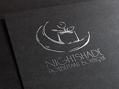 Nightshade Houseplant Boutique Logo branding design logo