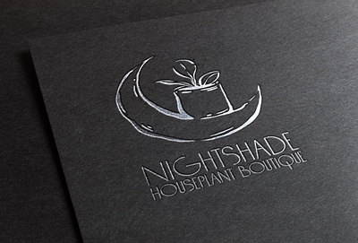 Nightshade Houseplant Boutique Logo branding design logo