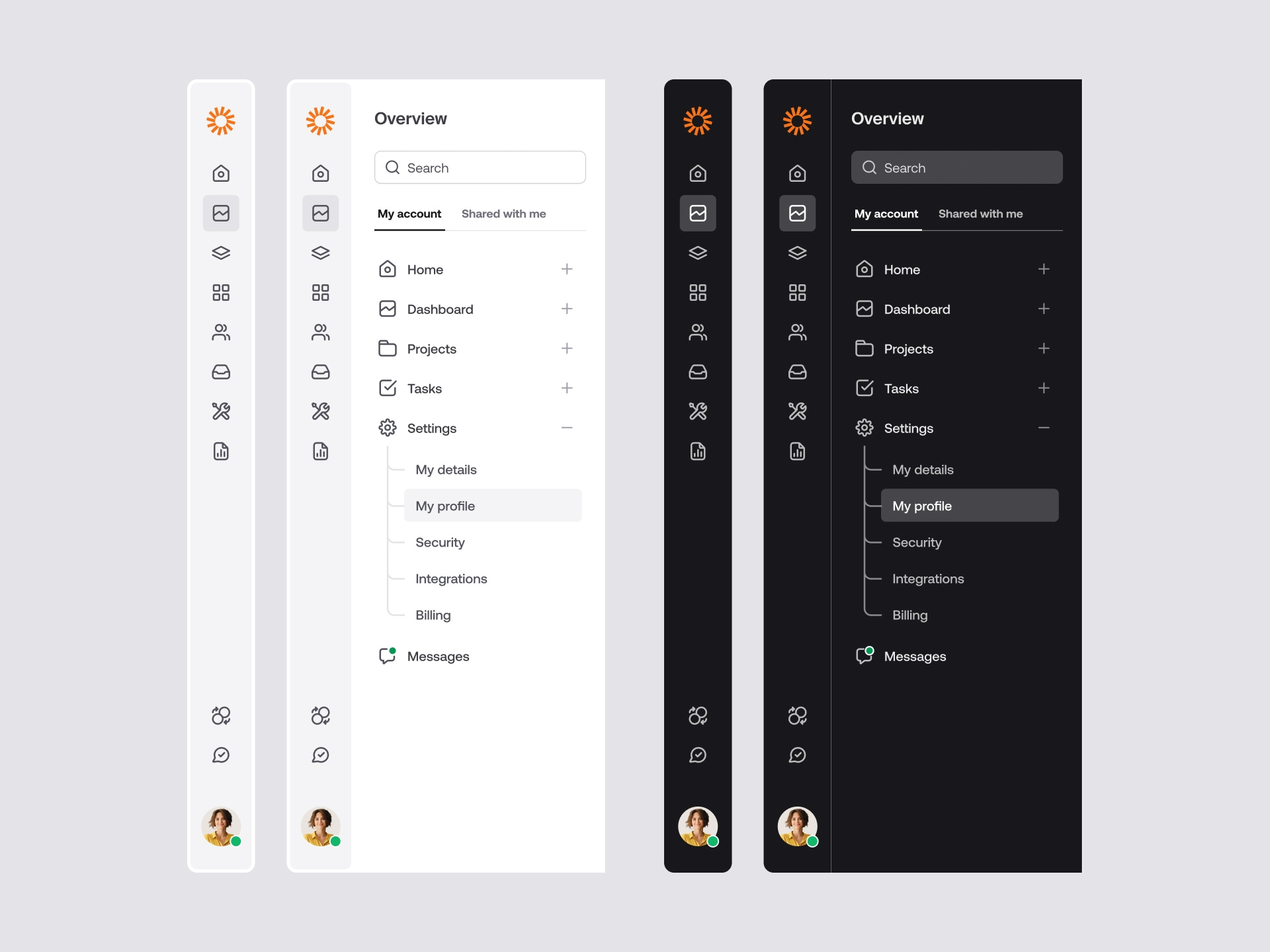 Dual-tier sidebar navigation — Untitled UI by Jordan Hughes® on Dribbble