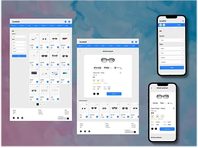 E-commerce contact lenses e commerce eyeglasses sunglasses ui ui ux ux