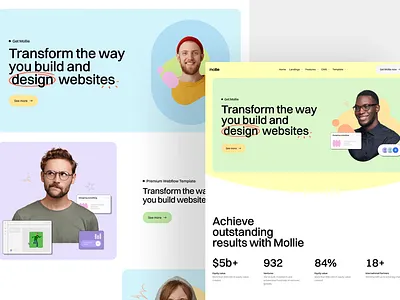 Mollie — Webflow Template saas template webflow webflow template website
