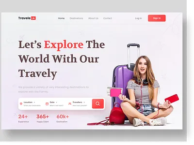 Travelling Services Landing Page