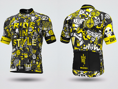 Bike Inside Cycle Wear bicycle wear bike wear biker cyclist cyclist wear doodle art doodles fashion style wotto