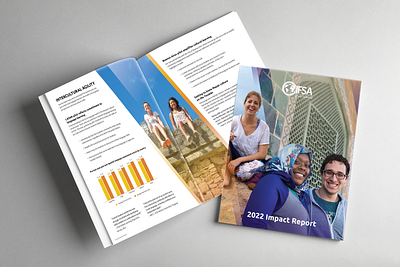 IFSA 2022 Impact Report branding graphic design layout print
