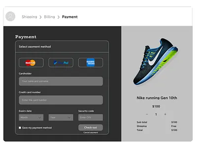 Credit Card Check-out creditcardcheckout dailyui design e commerce graphic design ui ux website