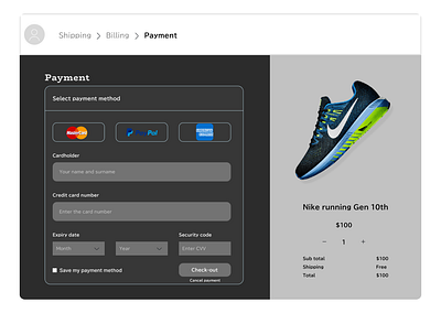 Credit Card Check-out creditcardcheckout dailyui design e commerce graphic design ui ux website