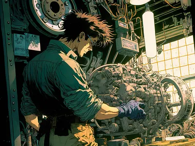 Car 5 ai art color concept design digital gradient illustration light midjourney minimal painting photoshop simple