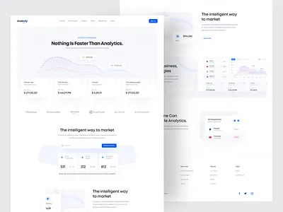 Landing page - Analeety b2b chart clean data graph home page landing page design landingpage managing money payment platform saas stats ui ui design web web design website website design