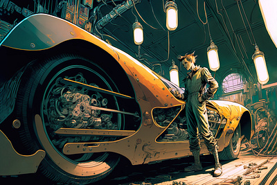 Car 9 ai art color concept design digital gradient illustration light midjourney minimal painting photoshop shadow simple