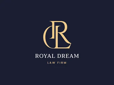 Royal Dream brand brand identity branding creative design graphic design identity illustration law logo logo design logo designer logotype mark minimal modern monogram typography unique vector
