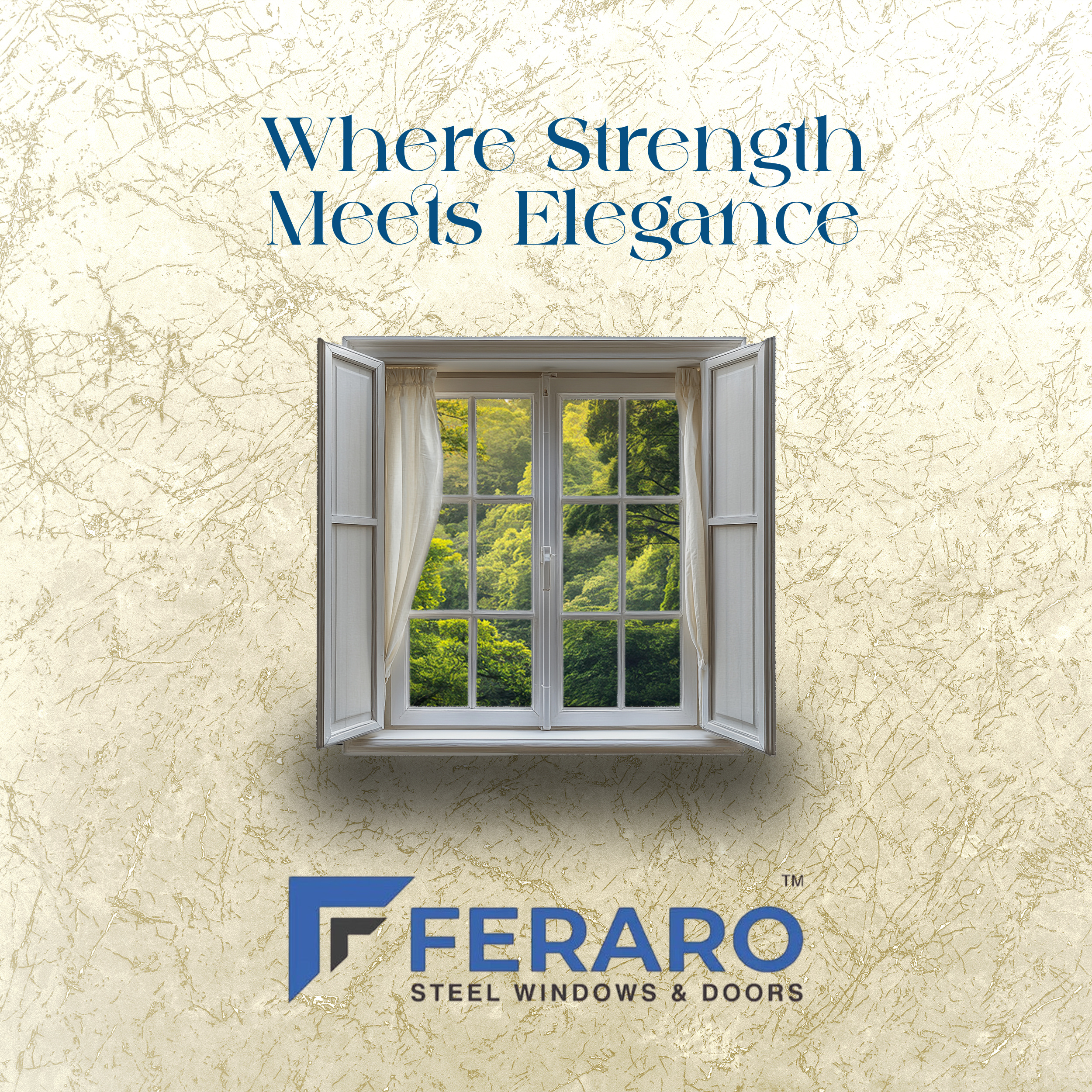 Feraro Doors; Creative Poster graphic design
