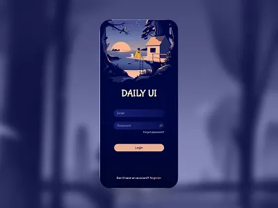 Login Screen daily ui graphic design ui