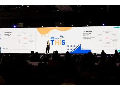 Digital signage for THiS - UserTesting event branding design graphic design logo typography