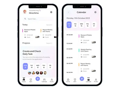 Dialy Task dialy task mobile apps ui uiux user experience user interface ux
