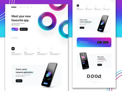 Mobile App Web Landing Page app app design design designers developer graphic design illustration landing page logo mobile mobile app mobile app web landing page ui uiux website