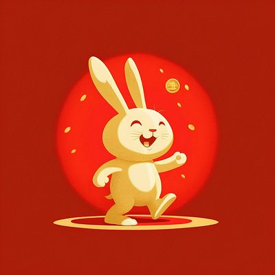 Happy Rabbit Character Design prototype
