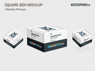 Free Square Box Mockup box boxes cardboard free mock up mockup mockups packaging photoshop product psd square template templates