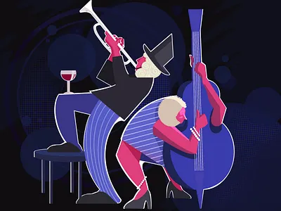The musicians 🎺 3d artist branding character design graphic design illustration logo motion graphics ui vector