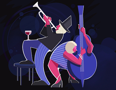 The musicians 🎺 3d artist branding character design graphic design illustration logo motion graphics ui vector