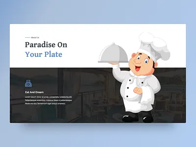 Paradise On Your Plate business creative design food foodrilla graphic design illustration infographic paradise on your plate powerpoint powerpoint template presentation restaurant