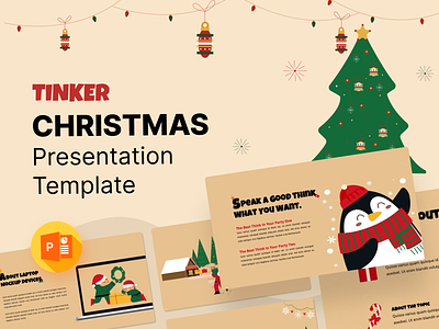 TINKER – Christmas PowerPoint Presentation business charts christmas creative design graphic design illustration infographic mission mockups portfolio powerpoint powerpoint template presentation services team tinker vision