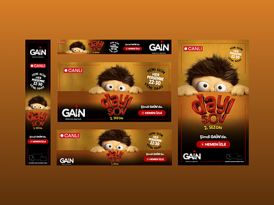 Dayı Show Series Ads ads banner design google online series template tv ui ux web