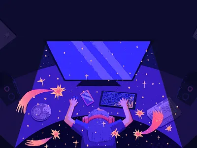 Online Gaming art branding design graphic design illustration illustrator landing page series splash page website