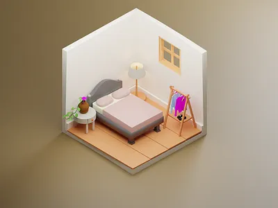 A minimalist bedroom in daylight - 3D design 3d 3d design 3d interior design 3d modeling 3d rendering 3d visualization architecture bedroom bedroom design blender furniture home home decor home renovation house interior design photorealism room visualization virtual staging